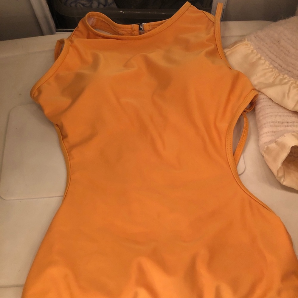 Fun Yellow One-Piece Swimsuit